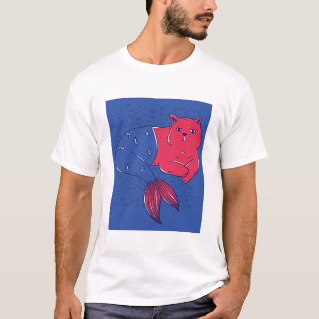 Camiseta Gato de sirena (Anverso)