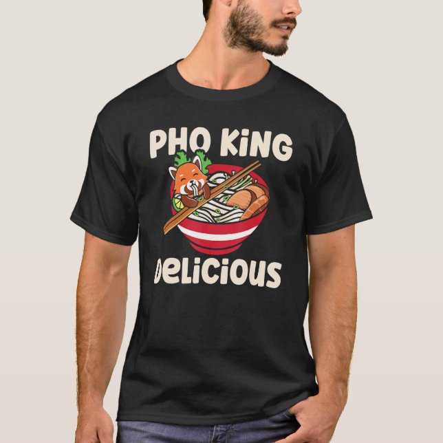 Camiseta Gato de sopa de Pho King Delicious (Anverso)