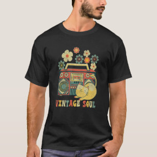 Camiseta Gato de Soul de Gato Groovy Style Flores de flores