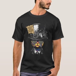 Camiseta Gato De Steampunk En La Idea De Gafas De Soldadura