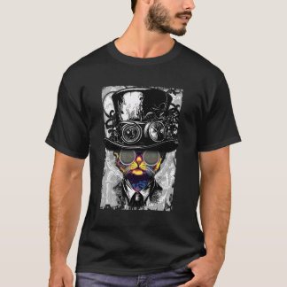 Camiseta Gato De Steampunk En La Idea De Gafas De Soldadura