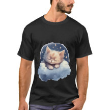 Gato de Sueño Dulce Durmiendo en la Nube Arte del 