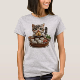 Camiseta Gato De Suma Dim, Gato De Comida