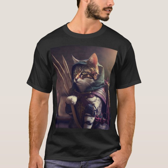 Camiseta Gato de superhéroe (Anverso)