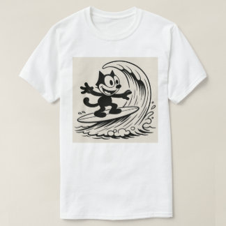 Camiseta Gato de Surfing