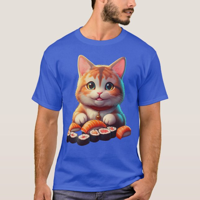 Camiseta Gato de sushi (Anverso)