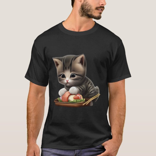 Camiseta Gato de sushi (Anverso)