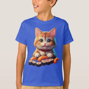 Camiseta Gato de sushi