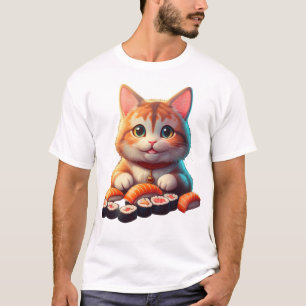 Camiseta Gato de sushi