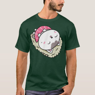 Camiseta Gato de sushi kawaii Anime Neko Mascota animal Jap