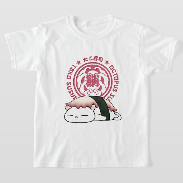 Camiseta Gato de Sushi Tako Octopus (Distribución)