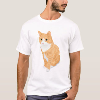Camiseta Gato de Tabby anaranjado