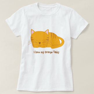 Camiseta Gato de Tabby anaranjado lindo