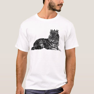 Camiseta Gato de Tabby con la corona