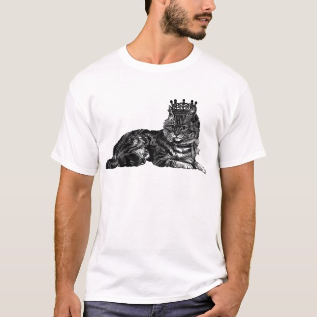 Camiseta Gato de Tabby con la corona (Anverso)