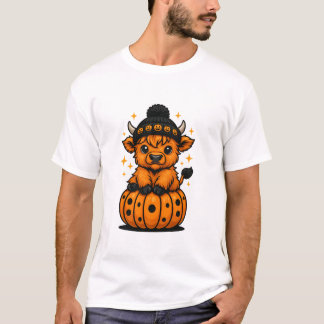 Camiseta Gato de Tabby de Otoño con sudadera de calabaza