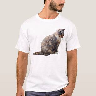 Camiseta Gato de Tabby en tonos marrones