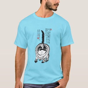 Camiseta Gato de Tabby japonés a rayas choncas