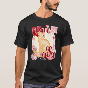 Camiseta Gato de Tabby Naranja del Día de San Valentín Simp