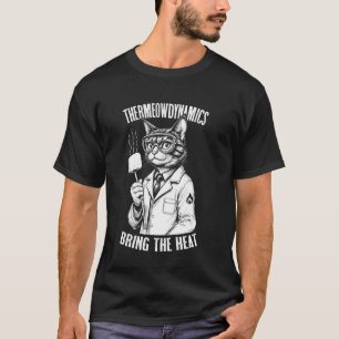 Camiseta Gato de Termodinámica Termeowdinámica Malvavisco S