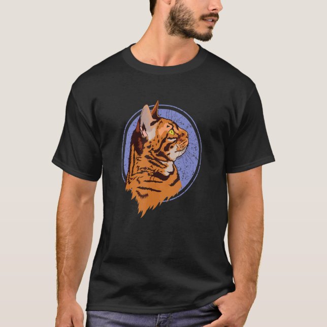 Camiseta Gato de tigre (Anverso)
