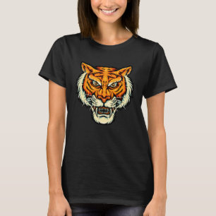 Camiseta Gato de tigre al aire libre de boca aduladora