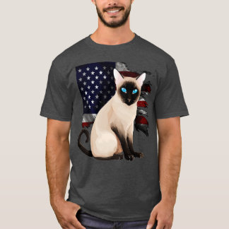 Camiseta Gato de Tonkinés patriótico