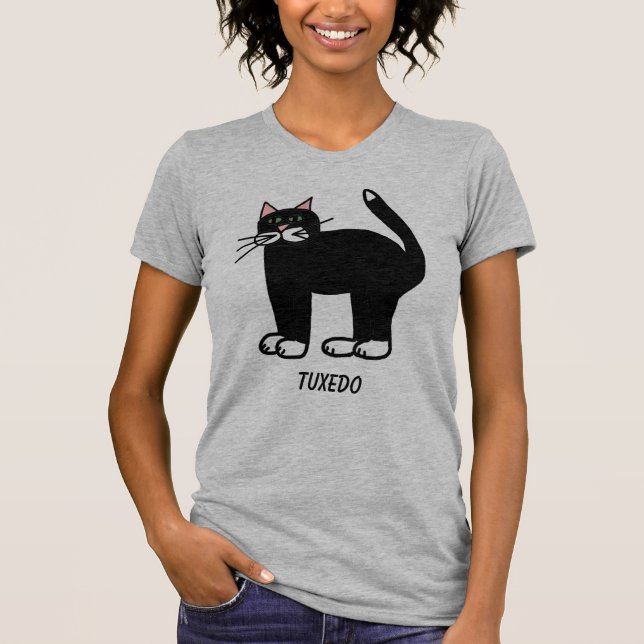 Camiseta Gato de Tuxedo (Anverso)
