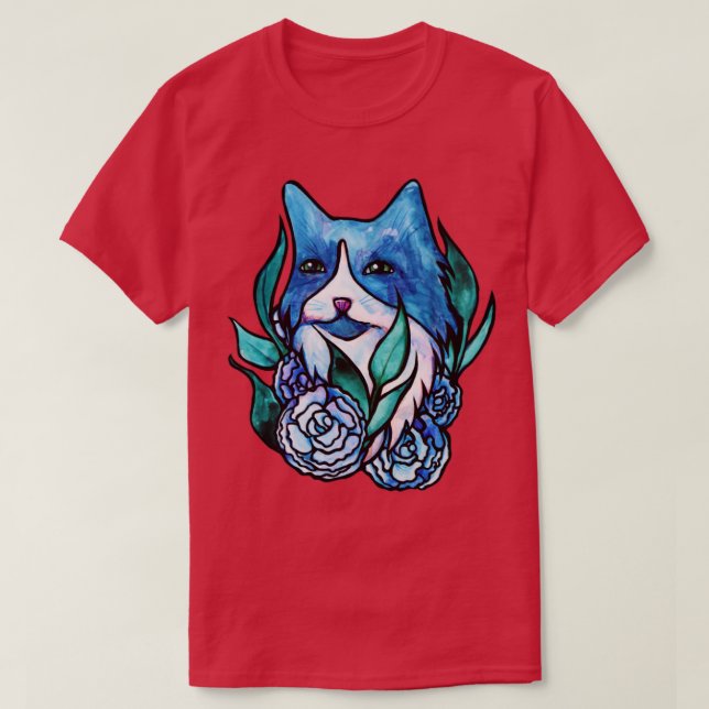 Camiseta Gato de Tuxedo (Diseño del anverso)