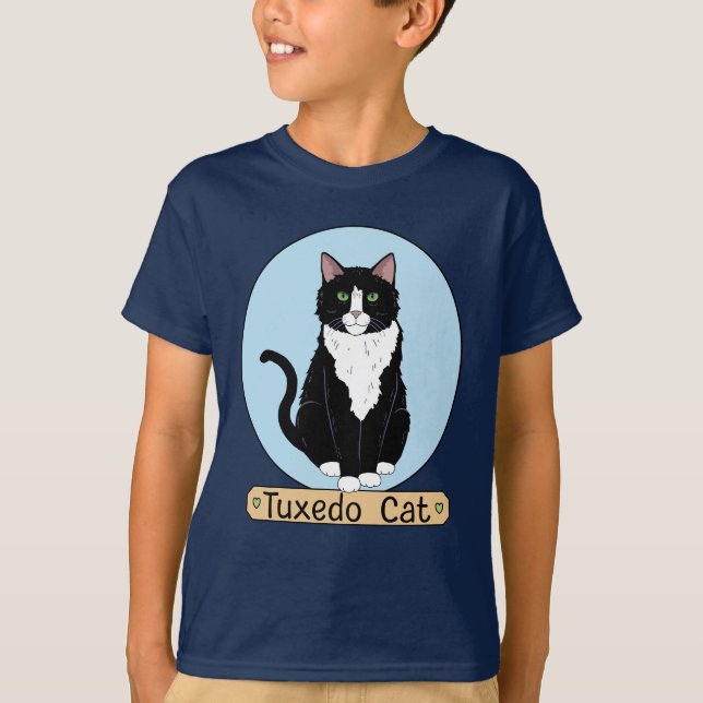 Camiseta Gato de Tuxedo (Anverso)