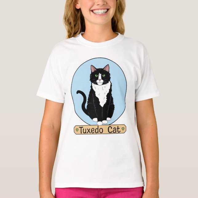 Camiseta Gato de Tuxedo (Anverso)