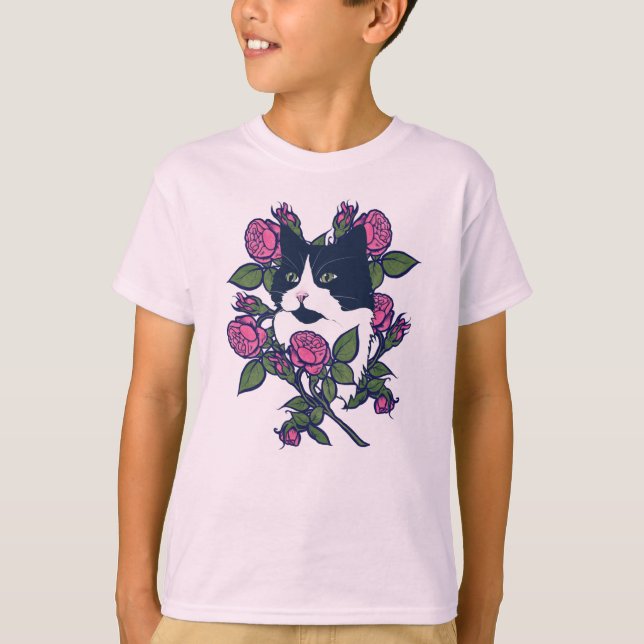 Camiseta Gato de Tuxedo (Anverso)