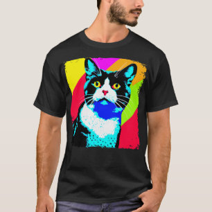 Camiseta Gato de Tuxedo Cat Art Cat Lover Gift 4