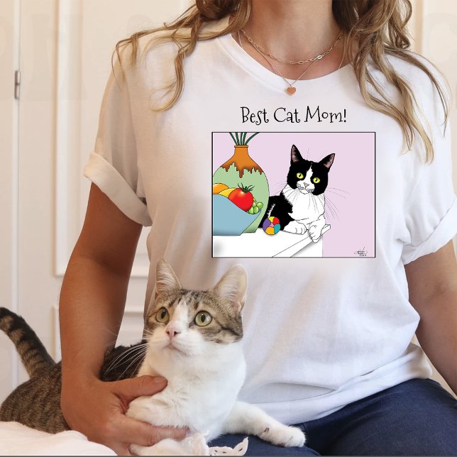 Camiseta Gato de Tuxedo del Día de la Madre (Subido por el creador)