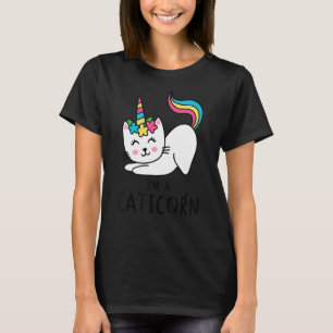 Camiseta Gato de Unicorn Soy Chica de Caticorn Unicorn