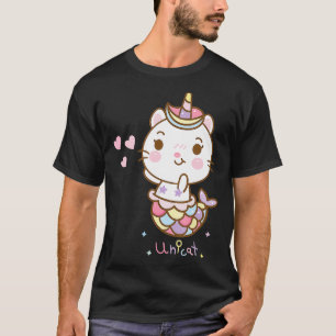 Camiseta Gato de unicornio de gato de unicaturista creo en