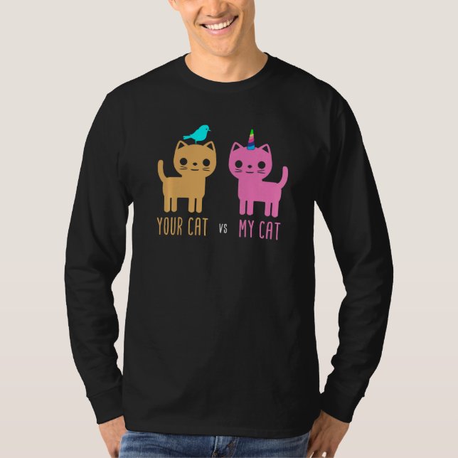 Camiseta Gato de unicornio - Gatos Mascotas (Anverso)