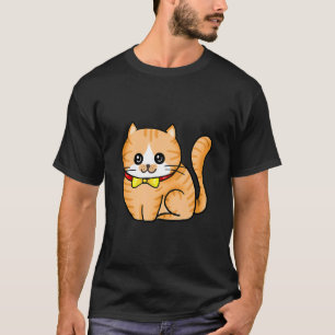 Camiseta Gato de vaca amarillo adorable