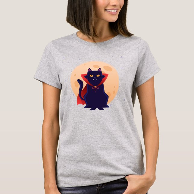 Camiseta Gato de vampiro lindo (Anverso)