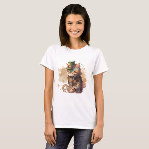 Camiseta Gato de vapor adorable y suave