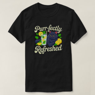 Camiseta Gato de Verano - Felino Tropical Perfectamente Ref