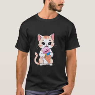 Camiseta Gato de verano helado helado helado