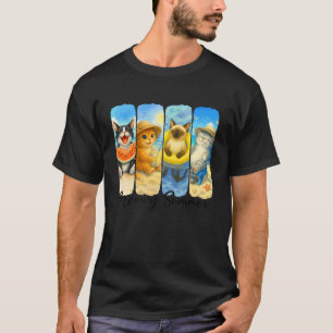 Camiseta Gato de Verano Meowy Verano Playa Vacaciones Gato 