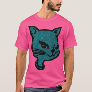 Camiseta Gato de viento azul