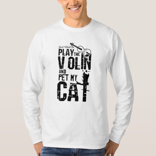 Camiseta Gato de violín (Anverso)