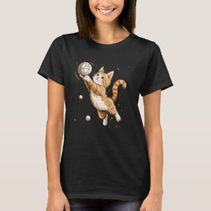Camiseta Gato de voleibol en jugador de voleibol