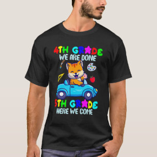Camiseta Gato de vuelta a la escuela el primer día de 5to g