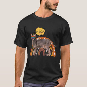 Camiseta Gato De Werewolf Lykoi Meow Horn Con Gafas De Arco