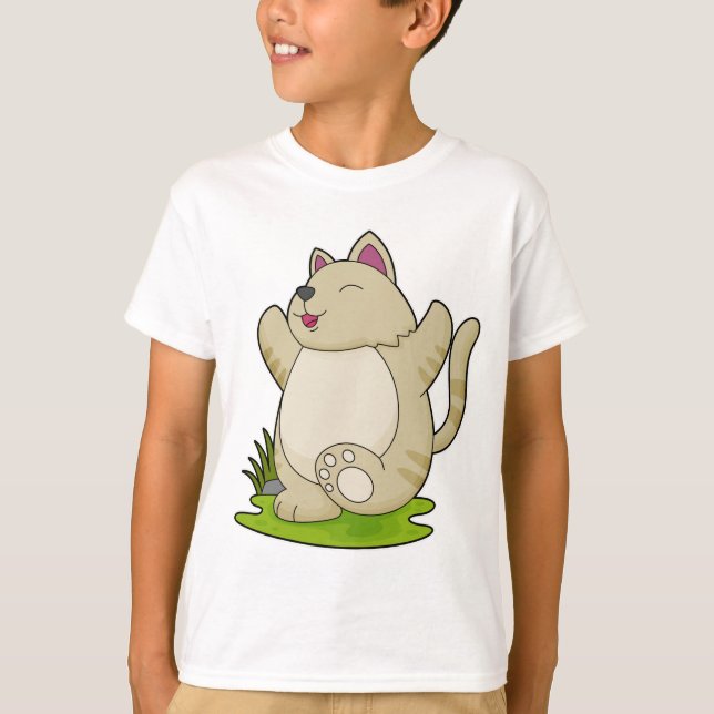 Camiseta Gato de yoga (Anverso)