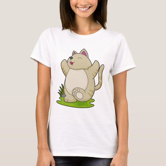 Camiseta Gato de yoga (Anverso)